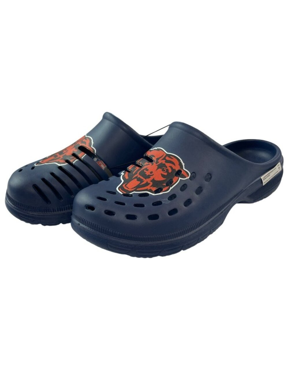 FOCO Clogs Chicago Bears Navy Blue Slip-On Waterproof NFLbTeam Logo Men's M 9-10